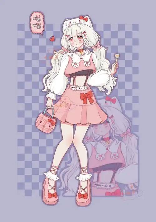 原创贴纸 | 凯蒂猫拟人画好啦