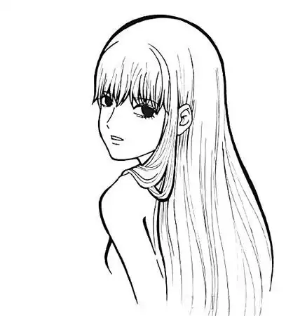 长发女生的头像简笔画的画法