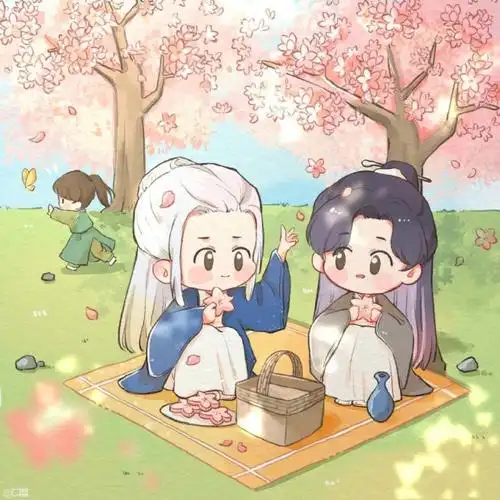 一些山河令 温周的q版图片.