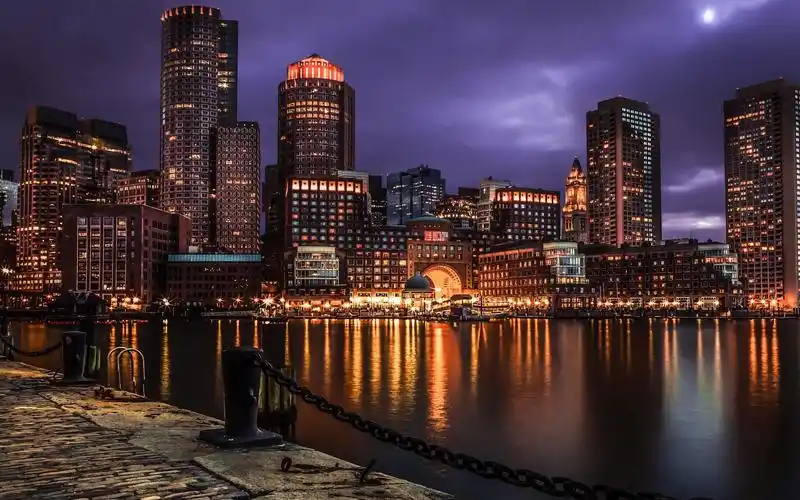 灯火阑珊的城市夜景桌面壁纸,风景壁纸,唯美,高清,建筑,夜景,城市