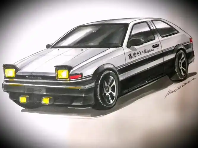 视频教你手绘头文字d-ae86