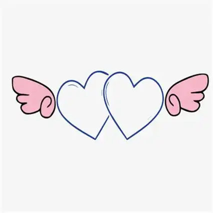 简约卡通爱心图片大全可爱 咕叽咕叽听到了吗想你的心都冒泡啦