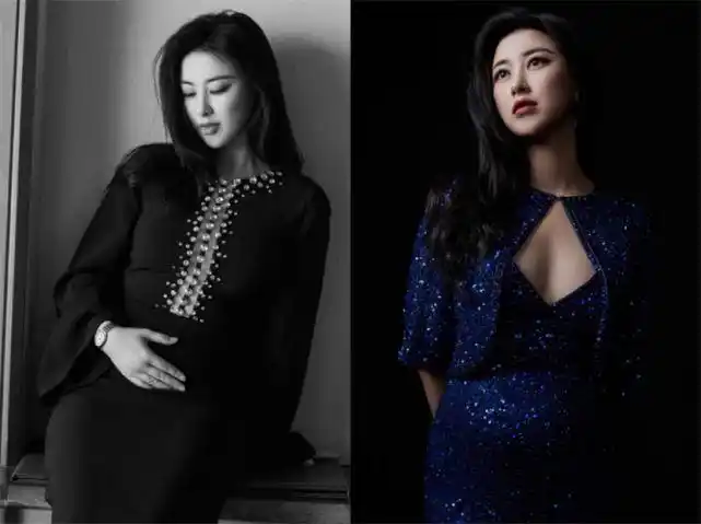 朱珠现身红毯活动挺孕肚拍照毫不避嫌事后发文调侃自己吃多