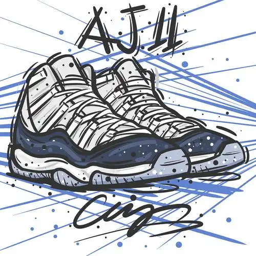 每个男孩的球鞋梦乔老爷的球鞋系列手绘