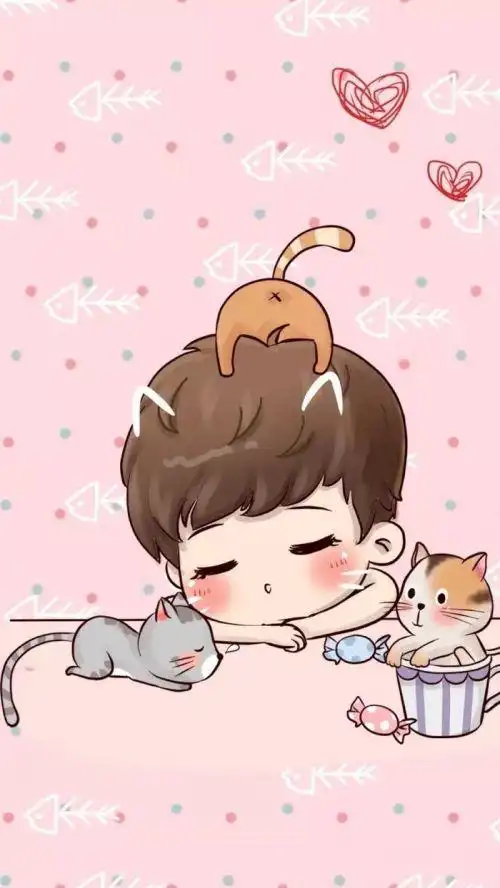 鹿晗可爱动漫皮肤