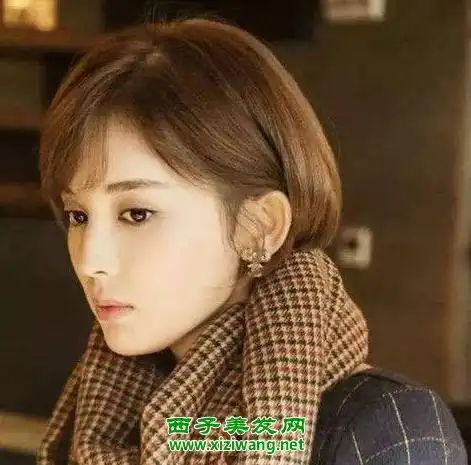 女生栗棕色染发效果图 栗棕色适合什么年龄染(3)_染发知识_西子美发网