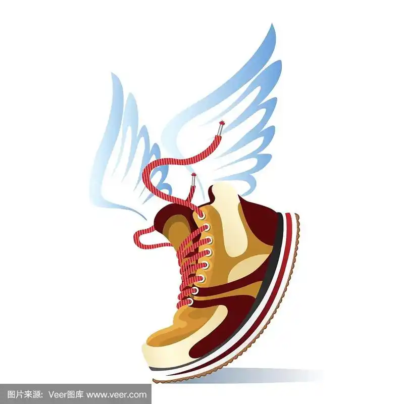 有翅膀的运动鞋图标