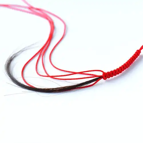 手链抖音头发同款情侣绳子一缕青丝编织材料手链