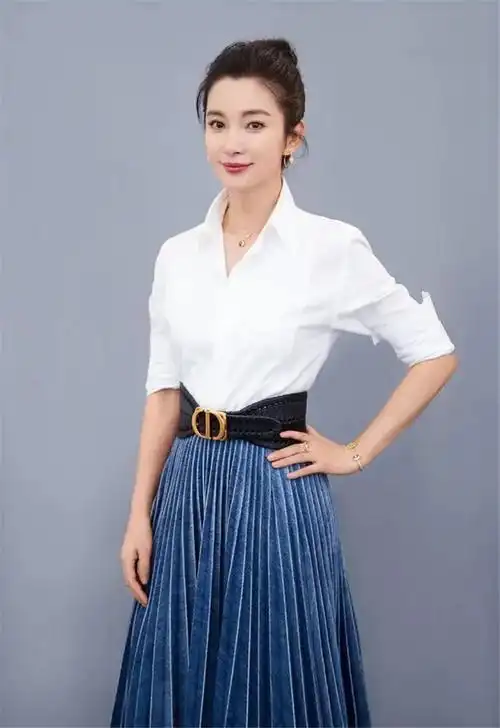 李冰冰明星同款百搭衬衣时尚显瘦ol职业装工装加绒加厚白色衬衫女