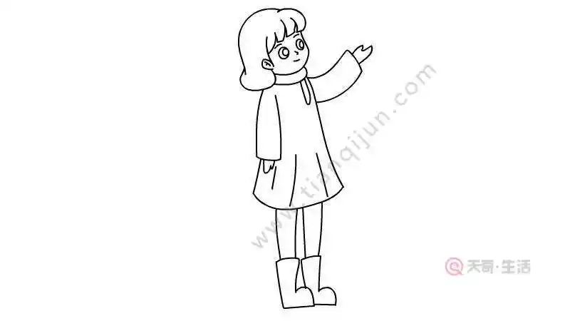 傲慢女士简笔画