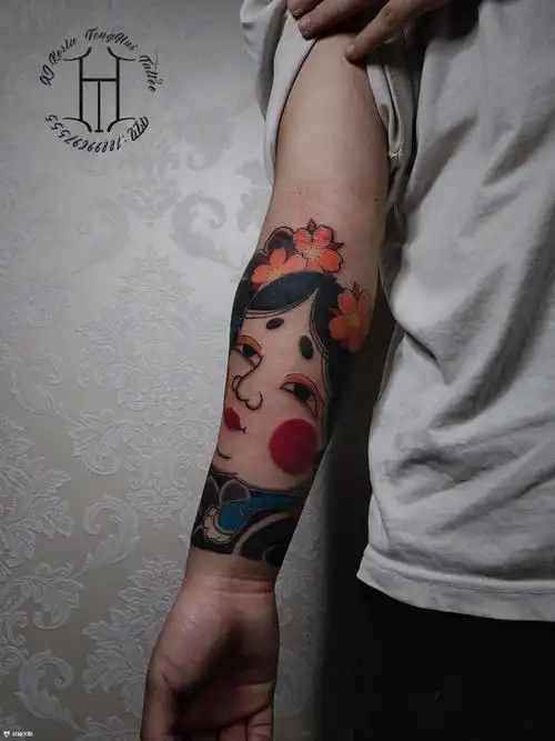 阿多福_纹身图案手稿图片_李腾辉的纹身作品集