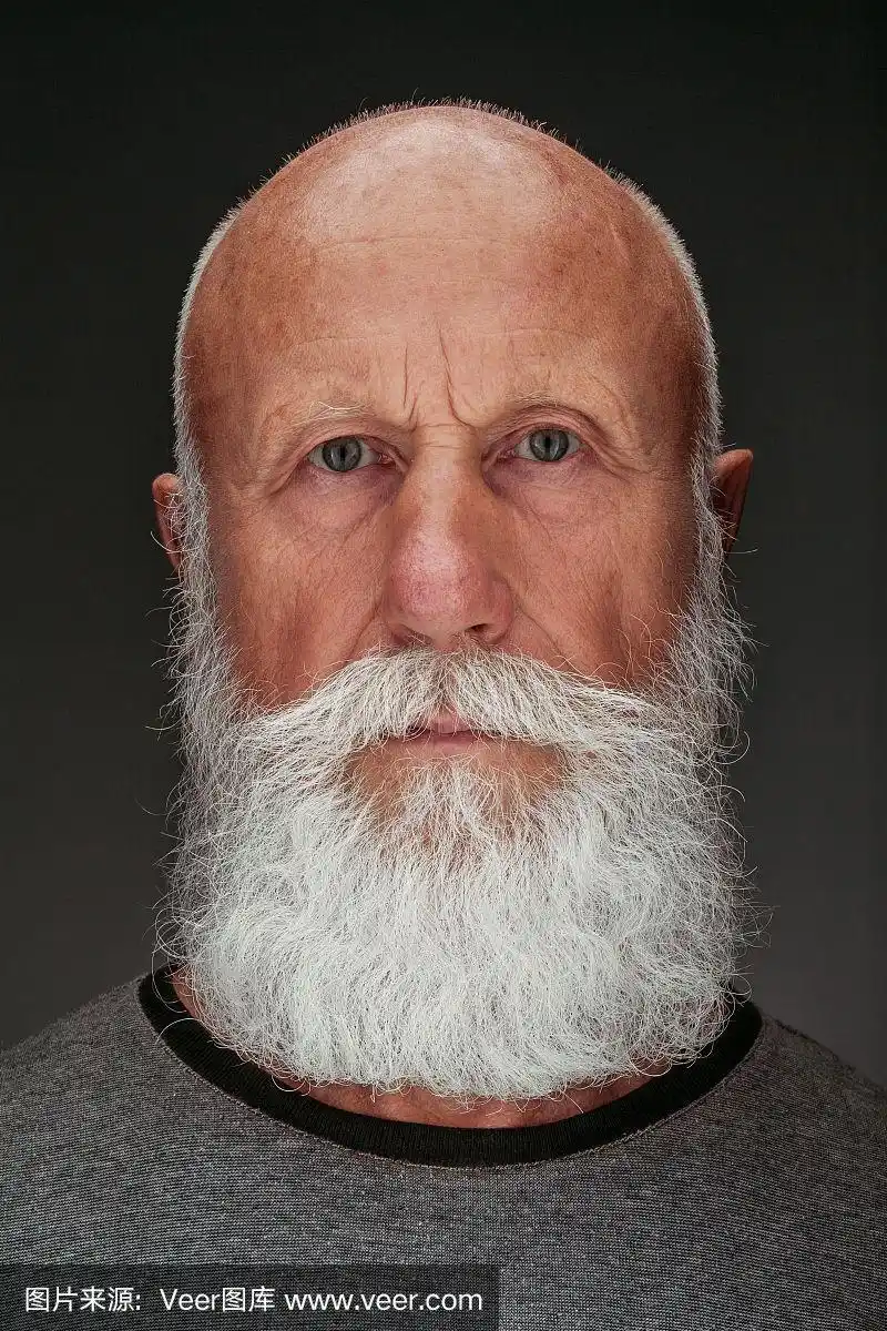 络腮胡子,老年男人,长发,巨大的,垂直画幅