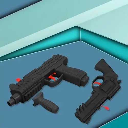 地摊打气球的玩具枪空气动力玩具枪手动连发软弹枪空心球吃鸡装备竞技