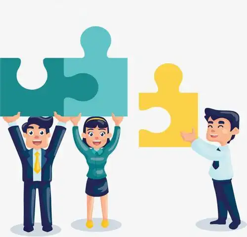 团队合作图案简笔画