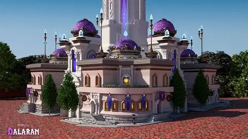 国服玩家自制次世代魔兽世界建模 达拉然守护者大厅 - 178魔兽世界