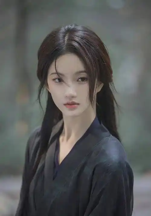 刘些宁黑衣古风写真,酷酷十足,侠气十足_古装_照片_图片