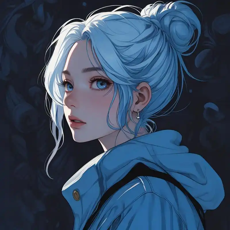 97高冷霸气女生头像99 亲们,这次带来的是蓝色系高冷霸气女生头像