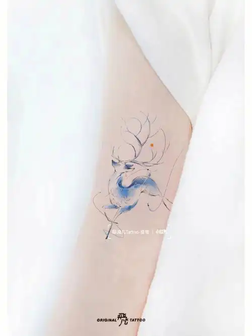 鹿追逐朝与暮61北京纹身