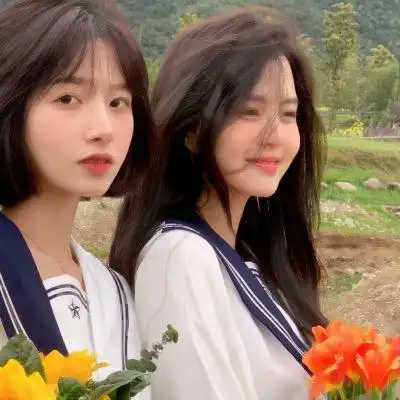 2023闺蜜头像真人二人超好看超火真人图片