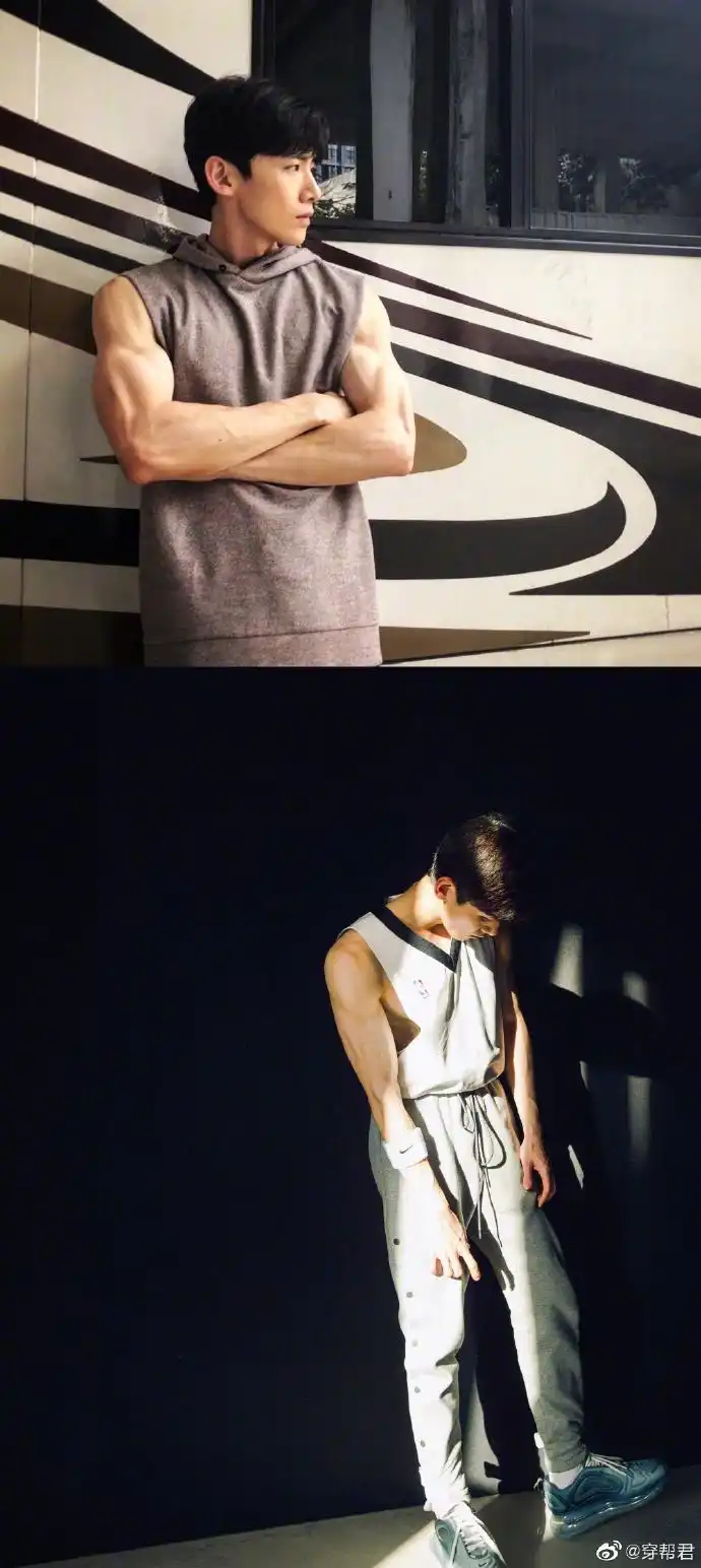 [白敬亭][分享]190417 知名运动博主白敬亭身材绝了!