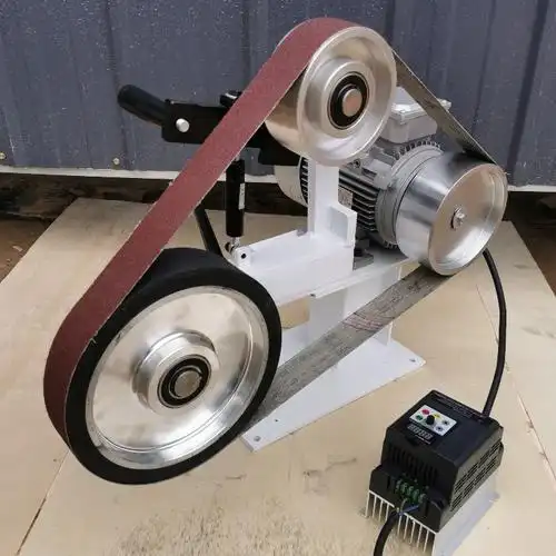 台式高速砂带机打磨机 工业级金属磨光机 铁匠用砂带机打磨机