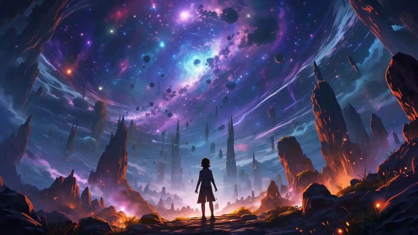 一大波动漫星空横屏壁纸来袭,让你的电脑或手机屏幕瞬间充满梦幻与