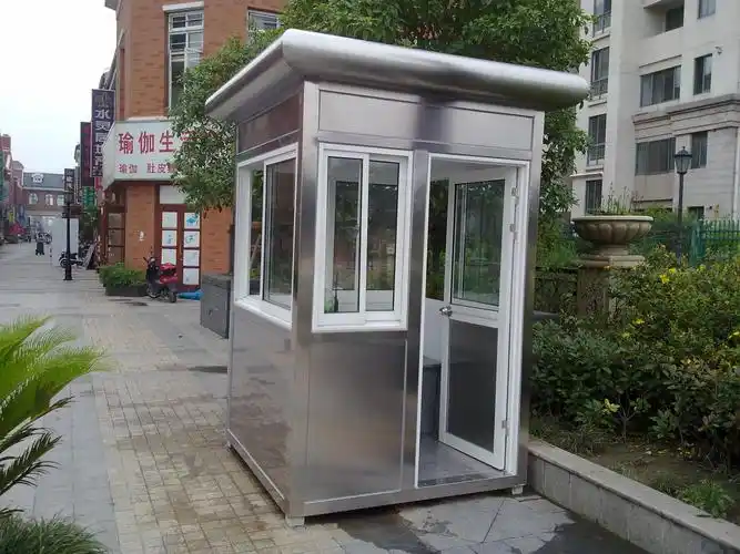 不锈钢保安岗亭福州小区门卫保安岗亭定制工厂