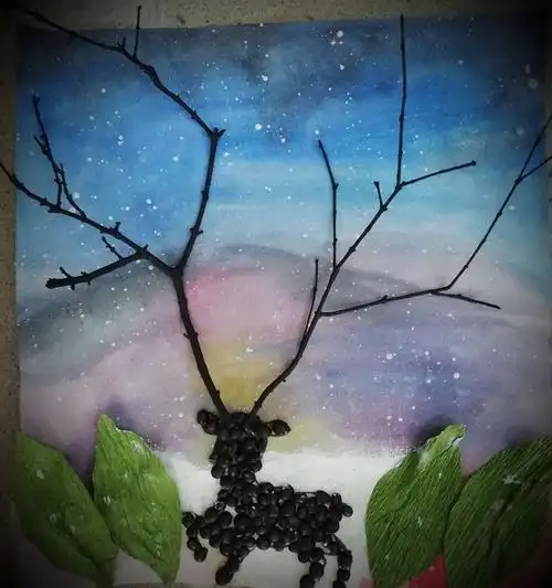 龙岩技师学院幼教班手工作品-----废旧物品装饰画