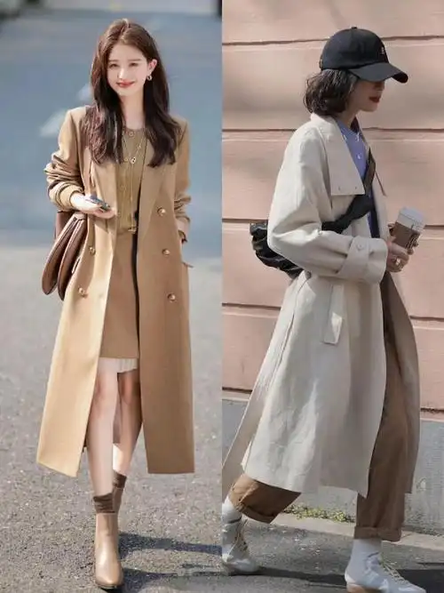 春天怎么穿才时髦试试这些风衣的搭配示范时髦显瘦更高级