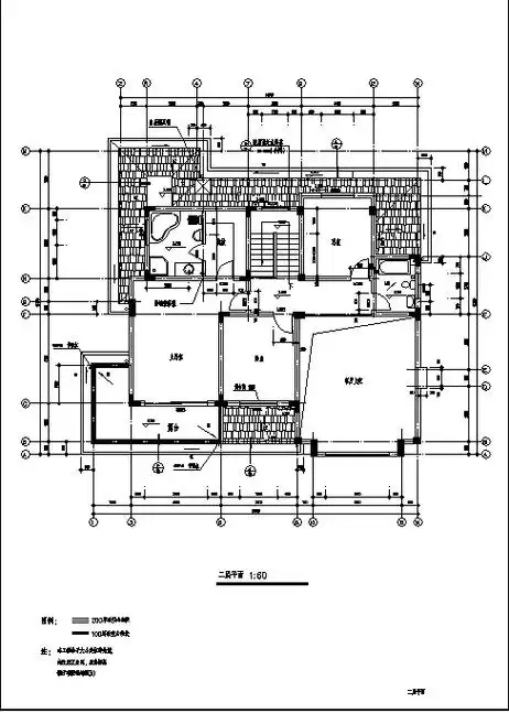 两套私人高档别墅住宅楼建筑设计施工cad图纸