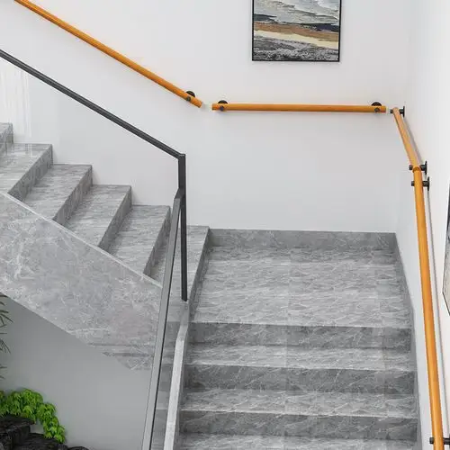 简约靠墙实木楼梯扶手家用室内防滑拉手幼儿园楼梯扶手