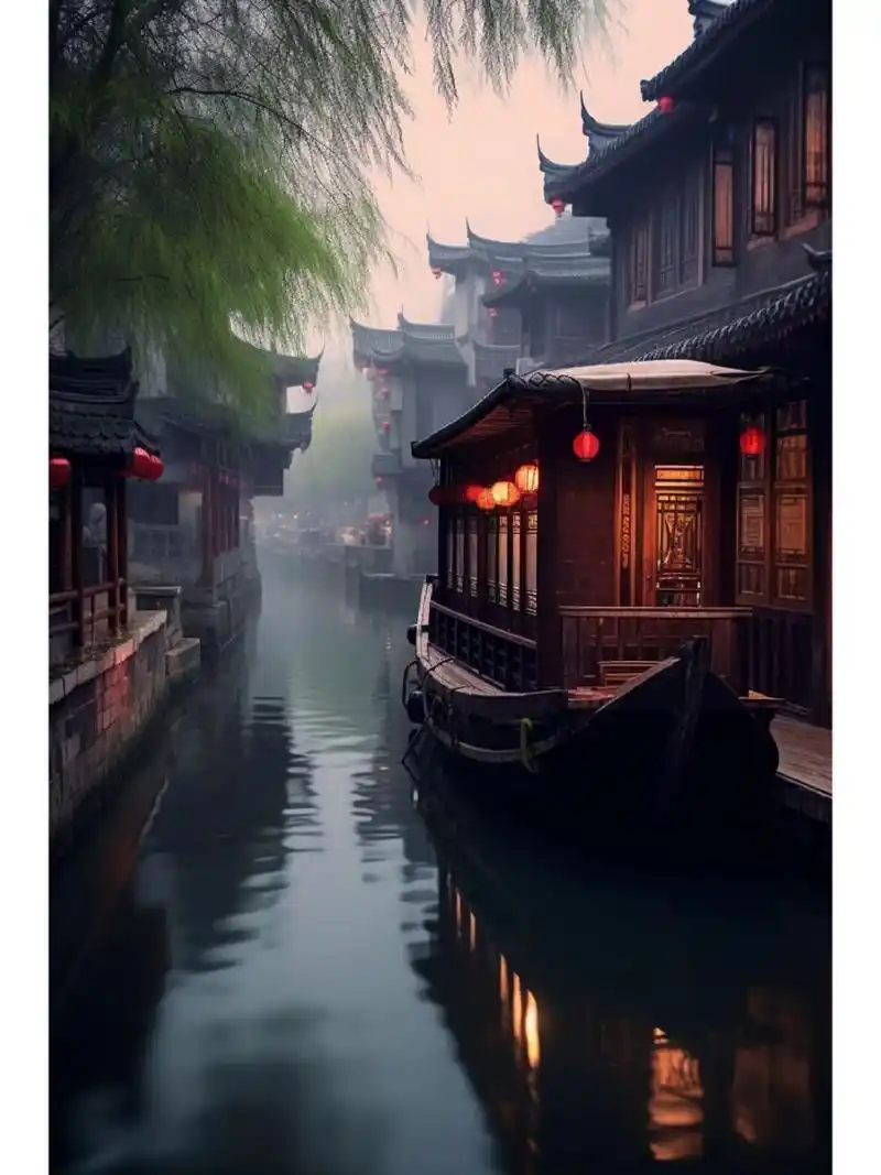 江南烟雨# #唯美意境# #旅游# #古镇