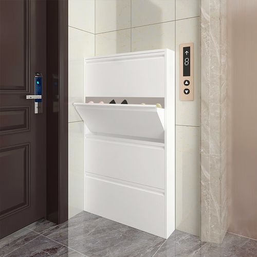 收纳极窄玄关楼道翻斗鞋柜大容量12cm 12cm深度加厚板材多种款式下