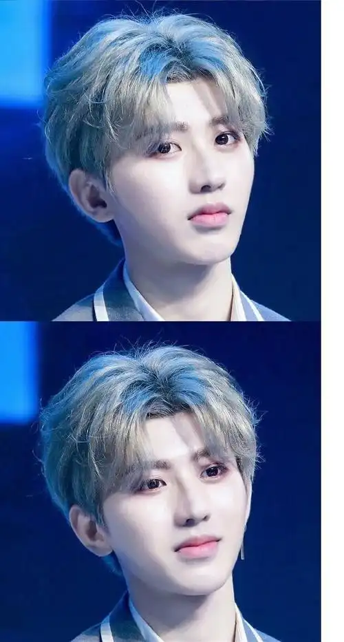 捷迈蔡徐坤鸡你太美同款假发蔡徐坤假发奶奶灰男同款中分刘海短卷发