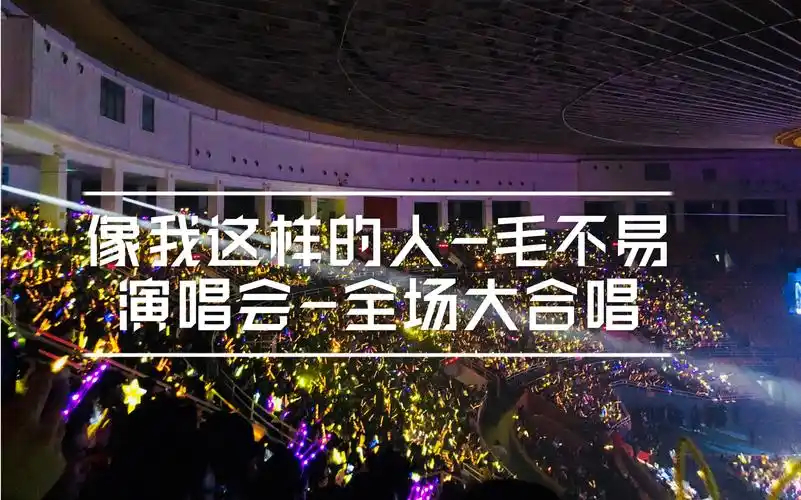 像我这样的人毛不易北京演唱会全场大合唱感动