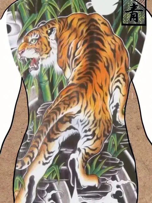 满背纹身传统纹身图案分享