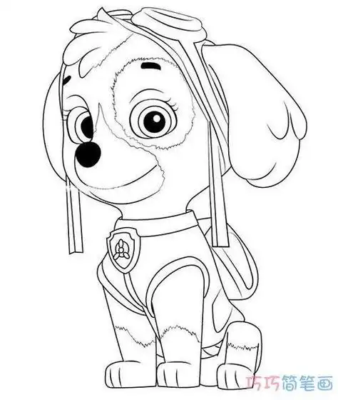 汪汪队阿奇简笔画汪汪队阿奇简笔画步骤汪汪队阿奇简笔画汪汪队阿奇简