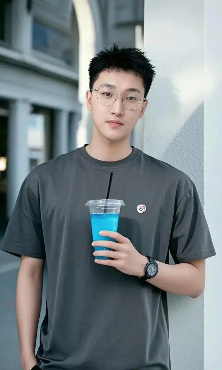 ai 寸头青年写真