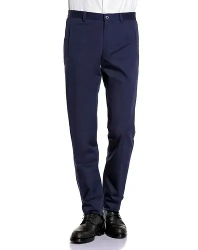 versace collection男装专场 藏蓝色斯文大方长裤