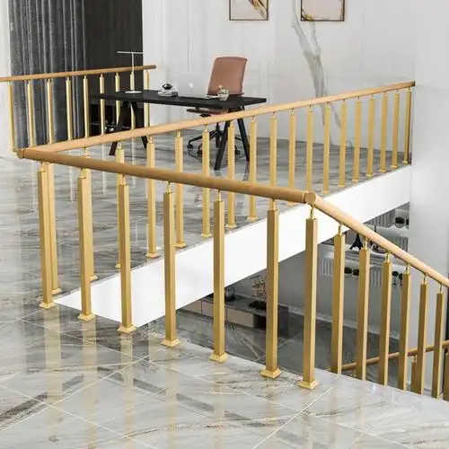 楼梯立柱实木扶手简约现代家用围栏不锈钢阁楼室内阳台别墅护栏杆