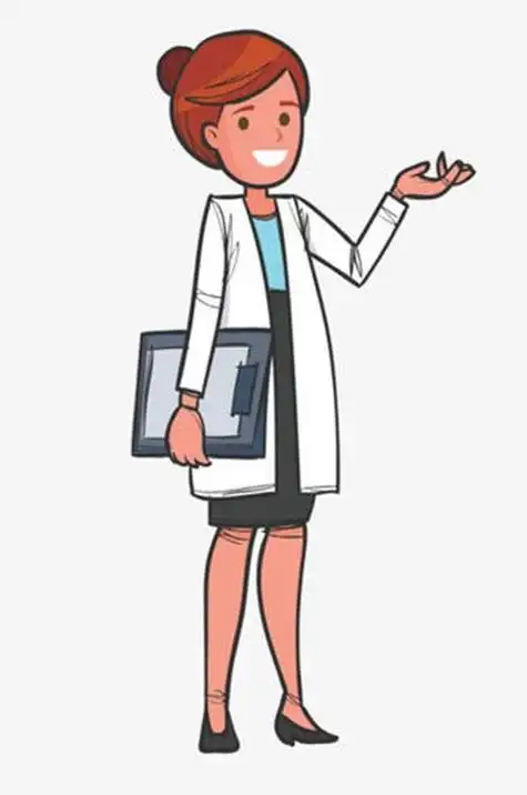 动漫美少女医生简笔画