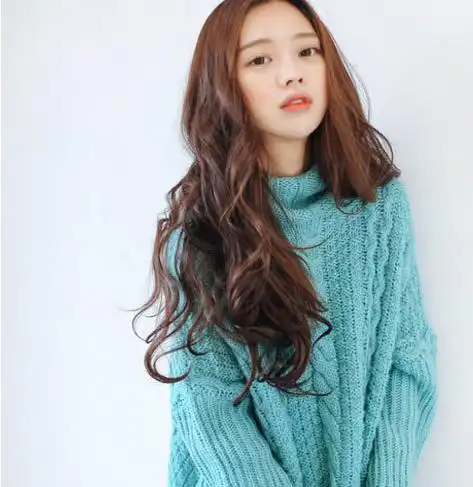 最新发型精选|女生长发及腰大波浪卷发