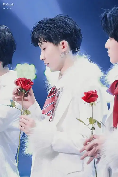 con手捧玫瑰 也紧紧握枪查看图片查看图片查看图片@台风少年团-马嘉祺