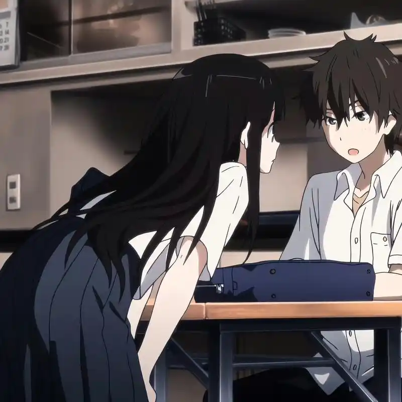 情头|折木奉太郎×千反田 #动漫头像# #情头