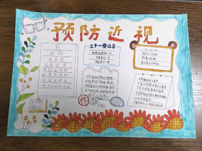 预防近视手抄报