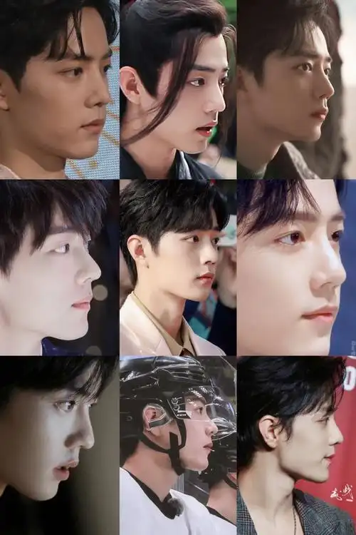 肖战长发侧颜库存#  肖战侧颜合集【 顶 级 骨 相 美 】  #肖战片场