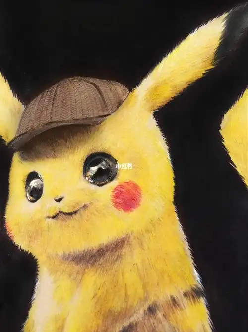 彩铅如何画一只发光的皮卡丘