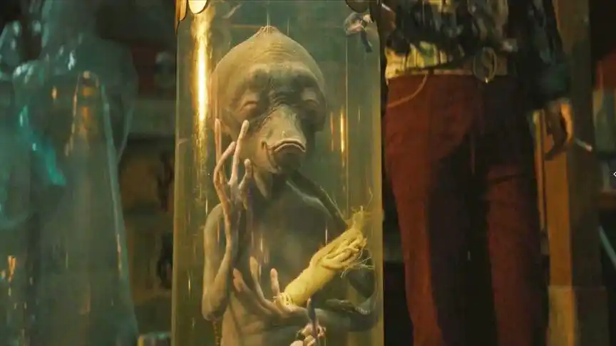 大叔用一根香蕉征服外星人,还用外星人泡药酒喝,科幻搞笑电影