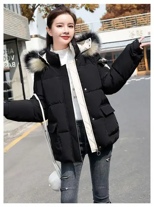 aemape新年战袍冬装棉服女2023年新款韩版时尚气质外套宽松棉衣小棉袄