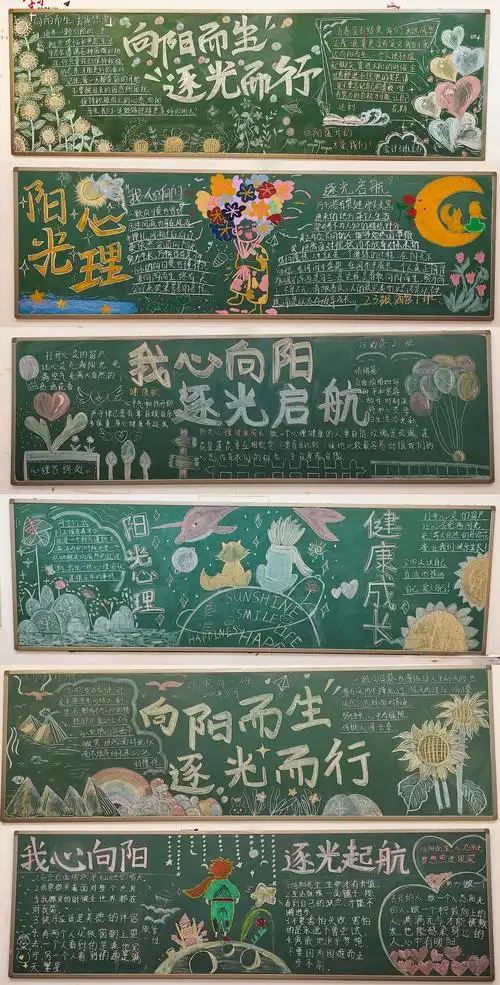 经贸旅游学院开展"我心向阳 逐光启航"主题心理健康教育黑板报评选